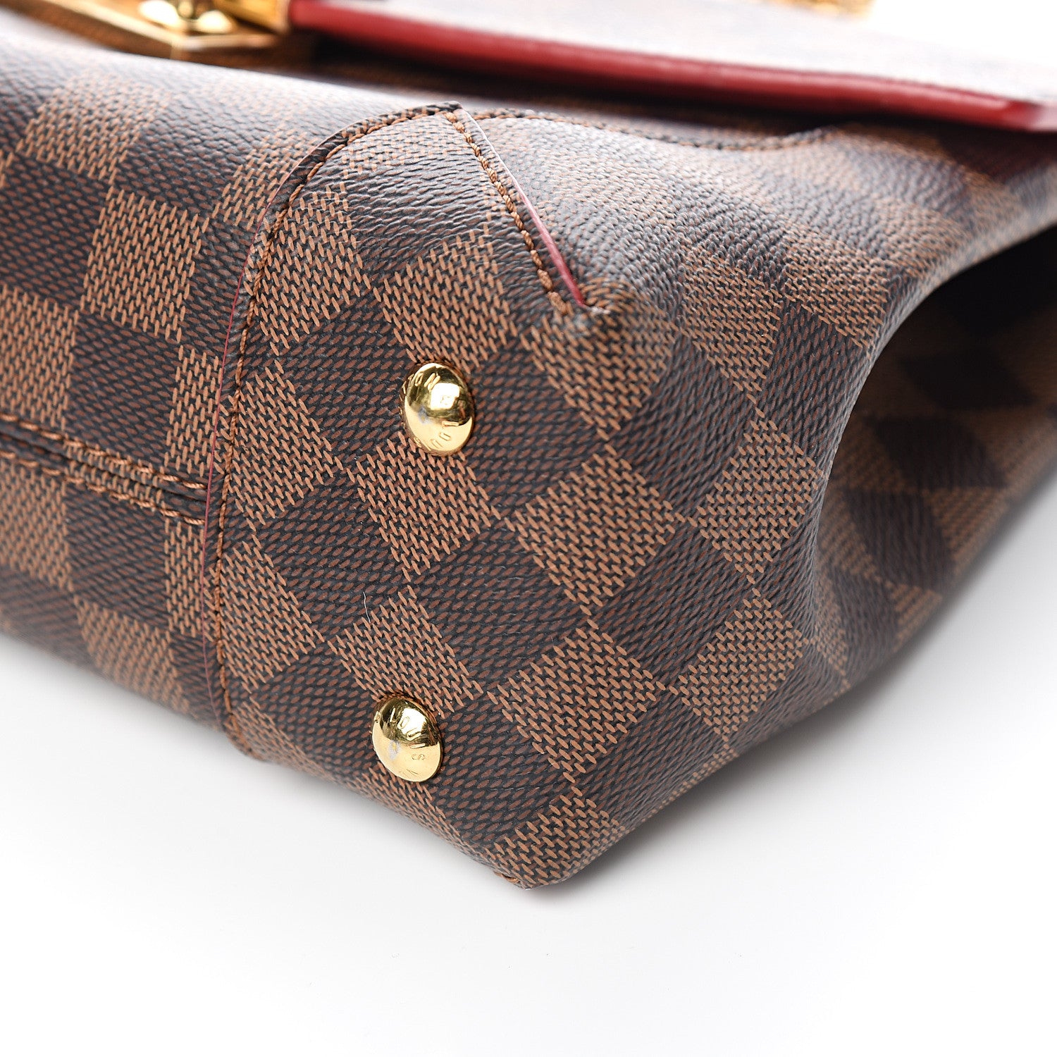 Louis Vuitton Damier Ebene Caissa Clutch Cherry 7 of 8