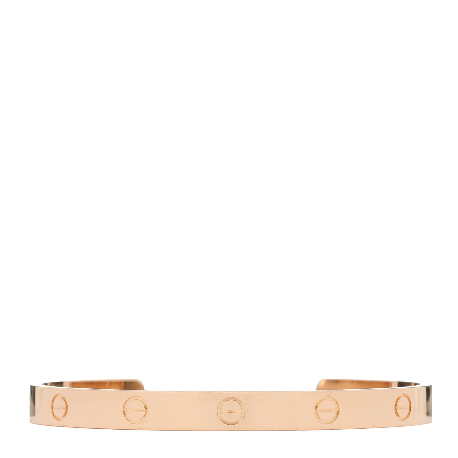 Cartier 18K Pink Gold LOVE Cuff Bracelet 19 1 of 4