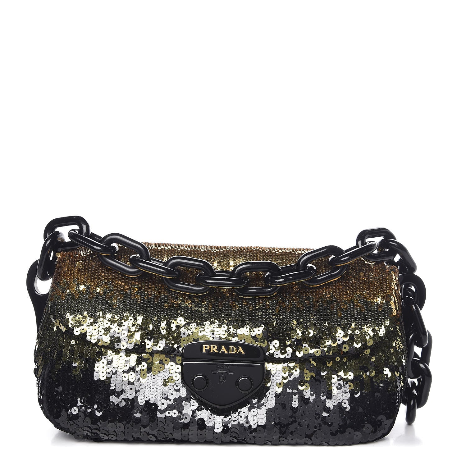 Prada Sequin Resin Pochette Clutch Multicolor 1 of 9