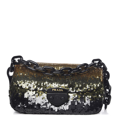 Prada Sequin Resin Pochette Clutch Multicolor 1 of 9