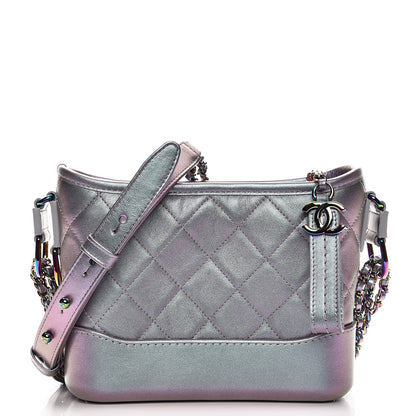 Chanel Iridescent Lambskin Calfskin Quilted Small Gabrielle Hobo Light Purple 1 of 7