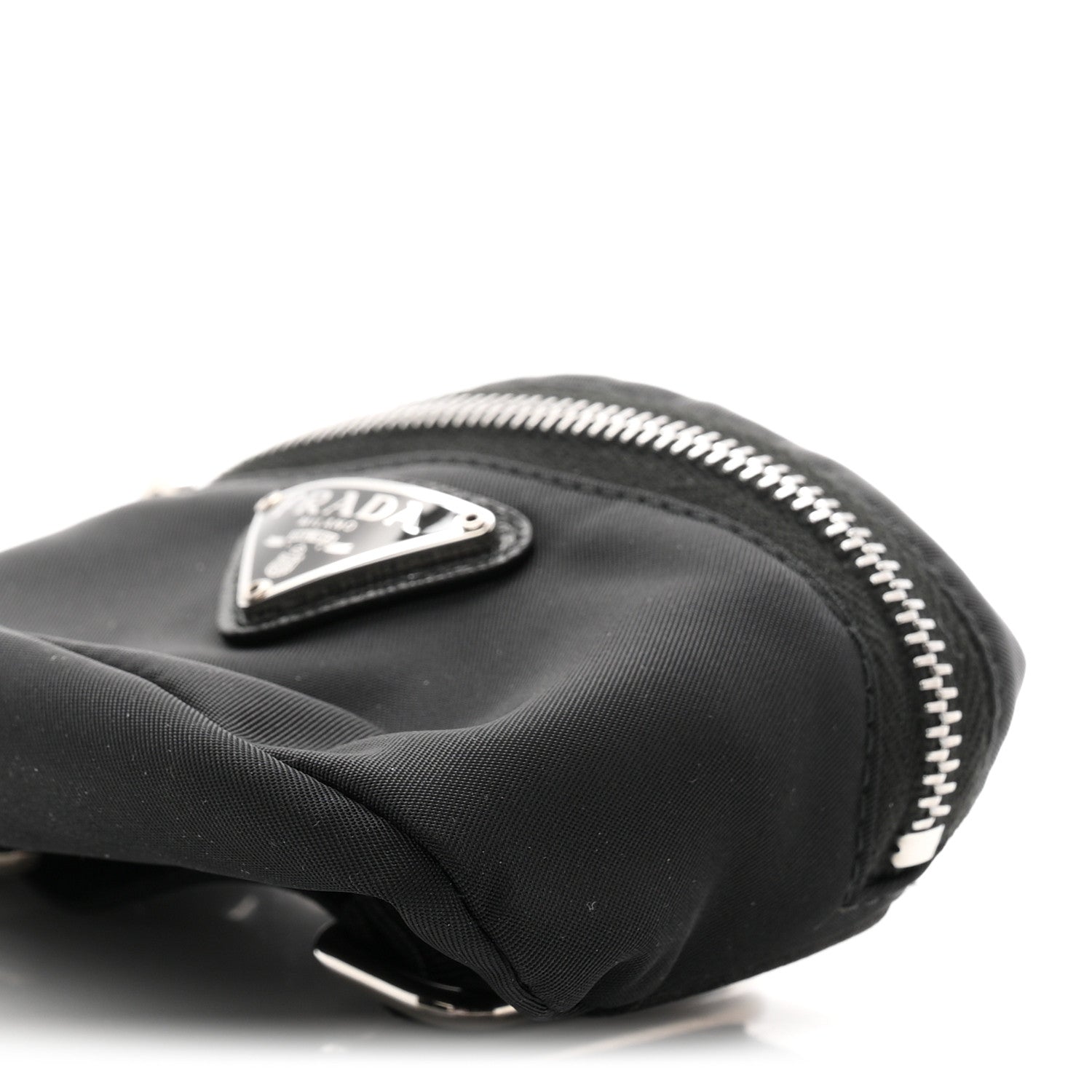 Prada Tessuto Nylon Wrist Pouch Black 9 of 9