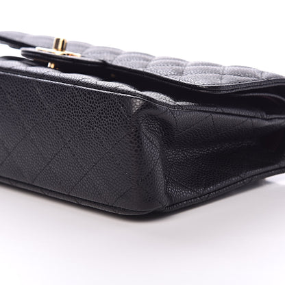 Chanel Caviar Quilted Medium Double Flap Black 10 of 11