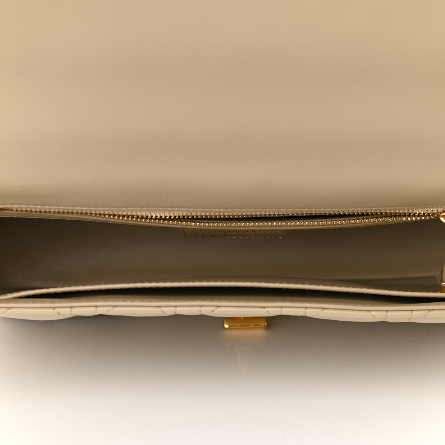 Christian Dior Supple Calfskin Cannage Large Caro Bag Beige 5 of 10
