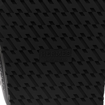 Hermes Calfskin Womens Chypre Sandals 36.5 Black 6 of 12