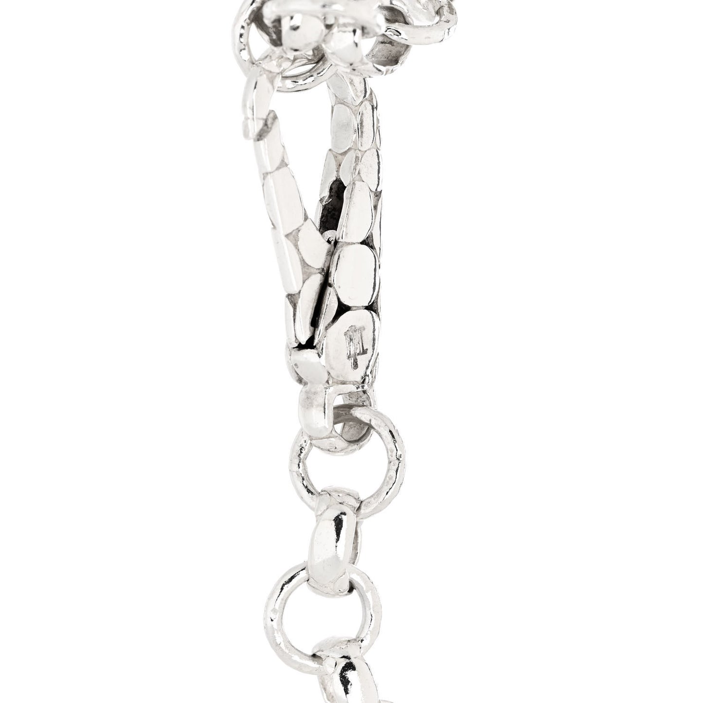 Sterling Silver Kali Donut Charm Link Bracelet