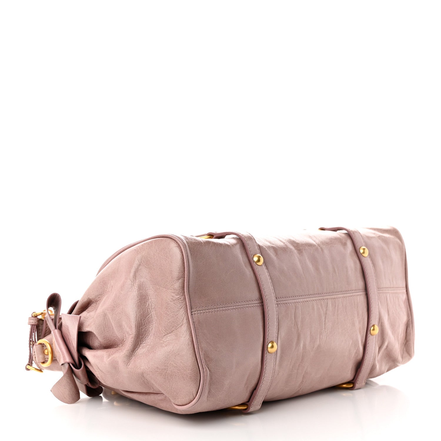 Miu Miu Vitello Lux Large Bow Bag Mughetto 4 of 11