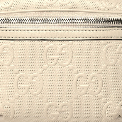 Gucci Calfskin GG Tennis Embossed Belt Bag Mystic White 8 of 12