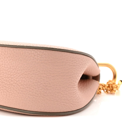 Chloe Grained Lambskin Nano Drew Shoulder Bag Cement Pink 9 of 10