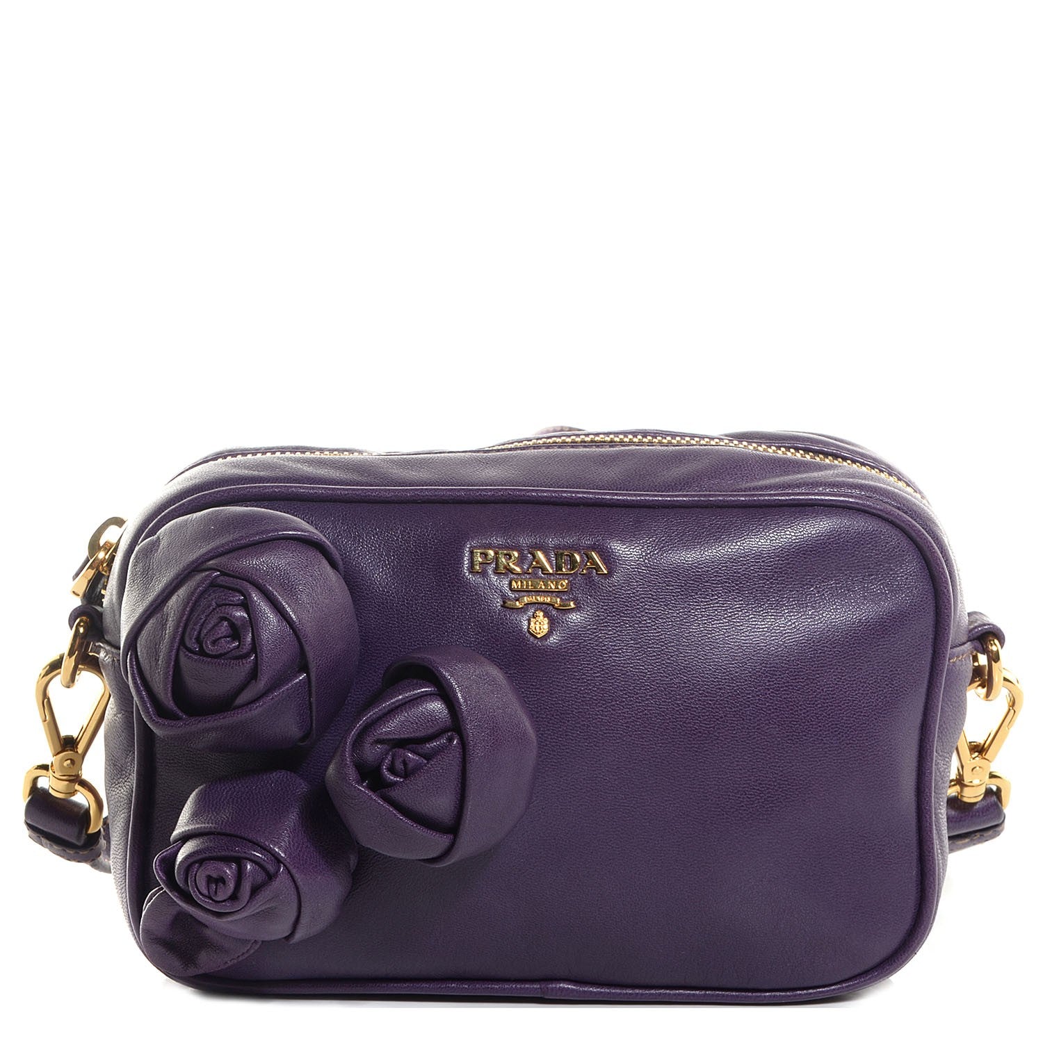 Prada Nappa Rosette Camera Crossbody Viola 1 of 10