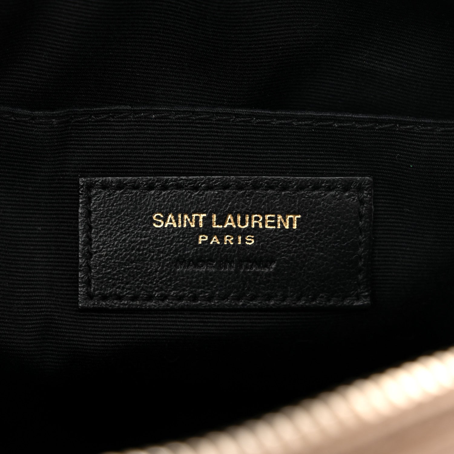 Saint Laurent Calfskin Matelasse Monogram Lou Camera Bag Dark Beige 6 of 11