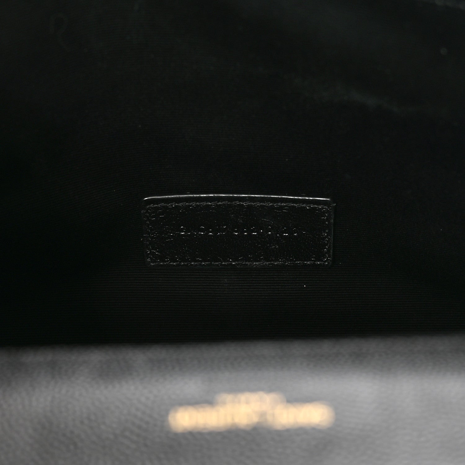 Saint Laurent Grain De Poudre Matelasse Chevron Monogram Envelope Clutch Black 7 of 9