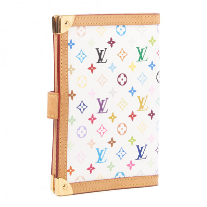 Louis Vuitton Monogram Multicolor Small Ring Agenda Cover White 2 of 7
