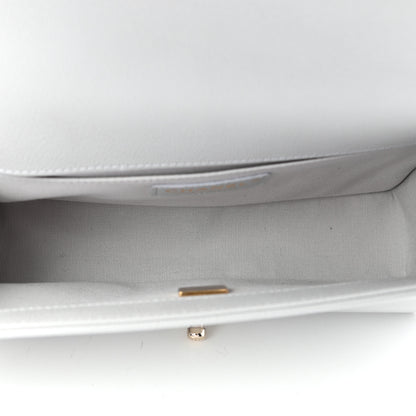 Chanel Caviar Quilted Medium Boy Flap Light Grey 5 of 10
