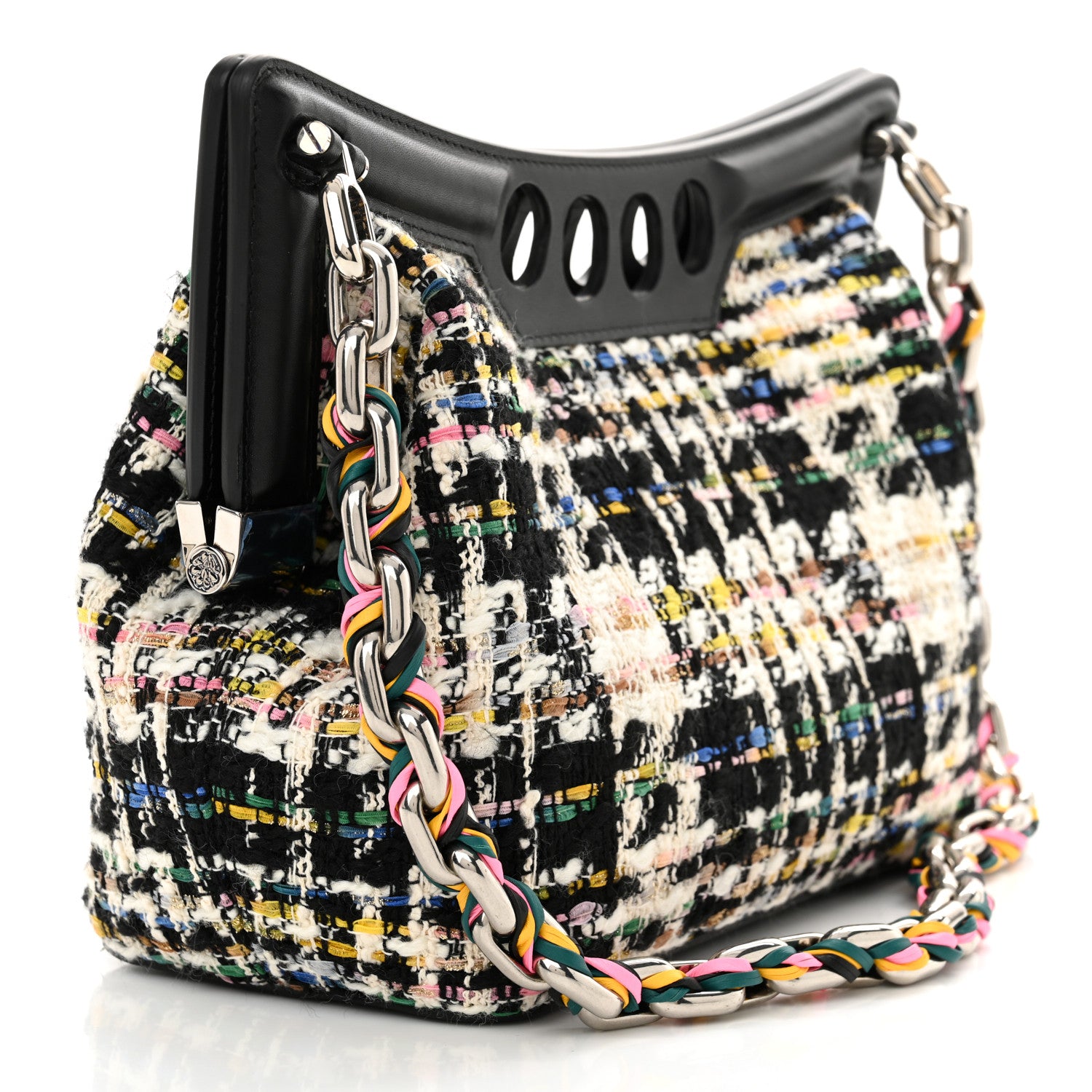 Alexander McQueen Tweed The Peak Small Chain Bag Multicolor 4 of 12