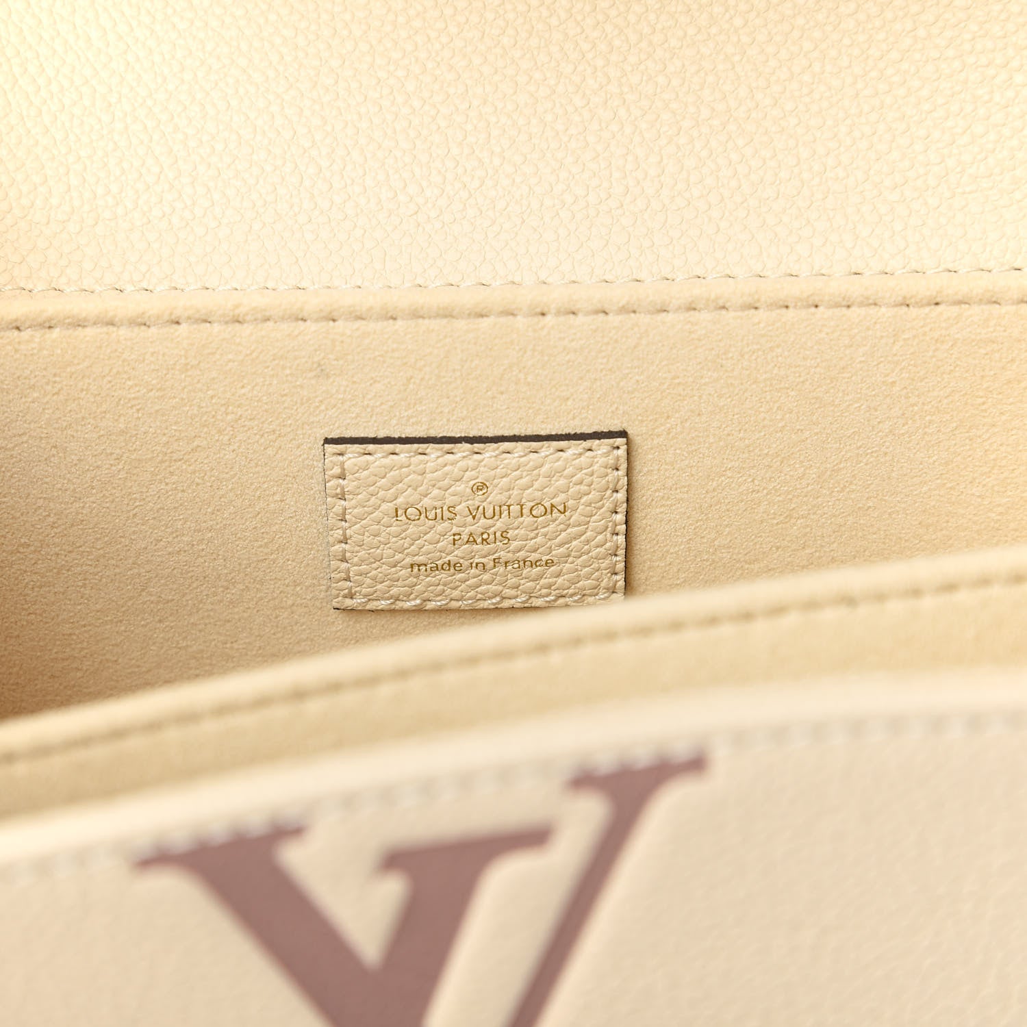 Louis Vuitton Empreinte Monogram Giant Pochette Metis Creme Bois De Rose 8 of 11