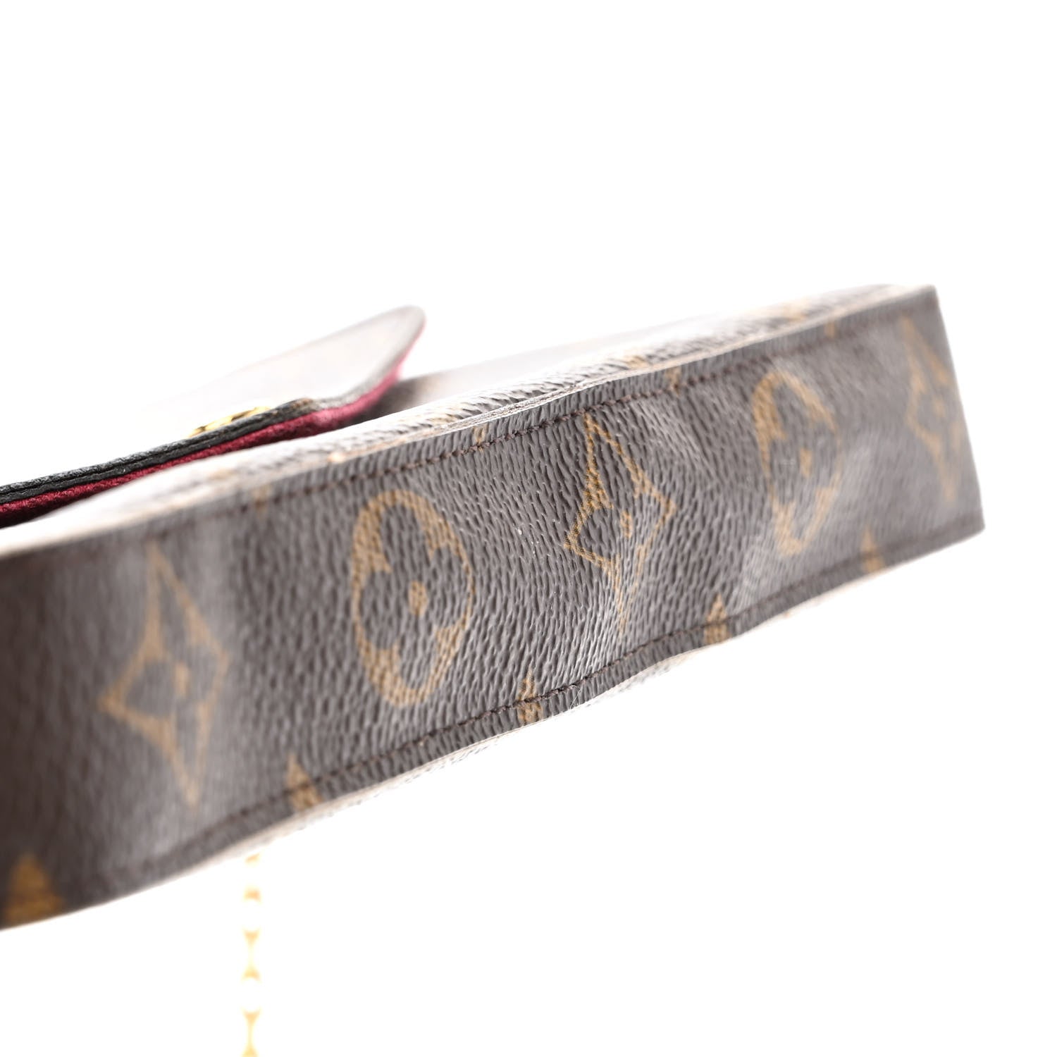 Louis Vuitton Monogram Pochette Felicie Chain Wallet Fuchsia 16 of 18