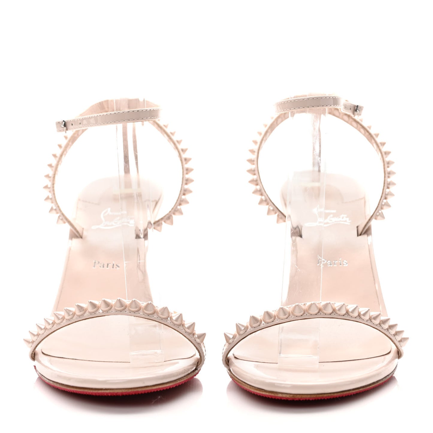 Calfskin So Me Spike 85 Wedge Sandals 38 Leche