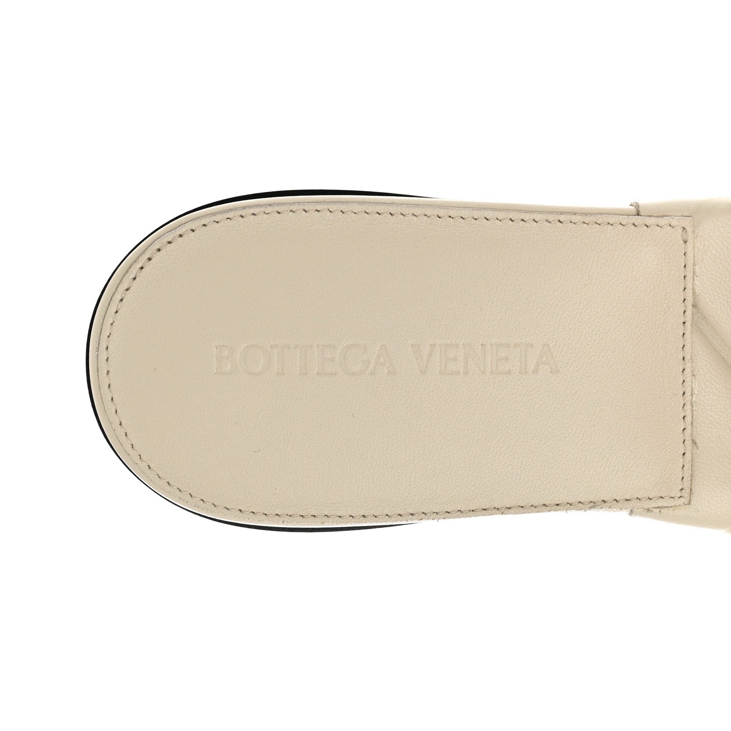 Bottega Veneta Nappa Quilted Rubber Lido Flat Sandals 37 Sea Salt 6 of 7