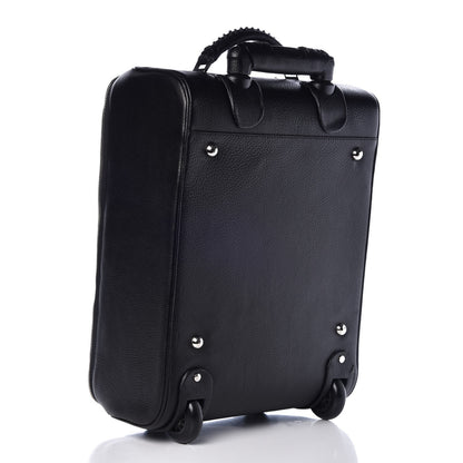 Balenciaga Grained Calfskin Classic Hardware Voyage Carry On Trolley Black 3 of 12