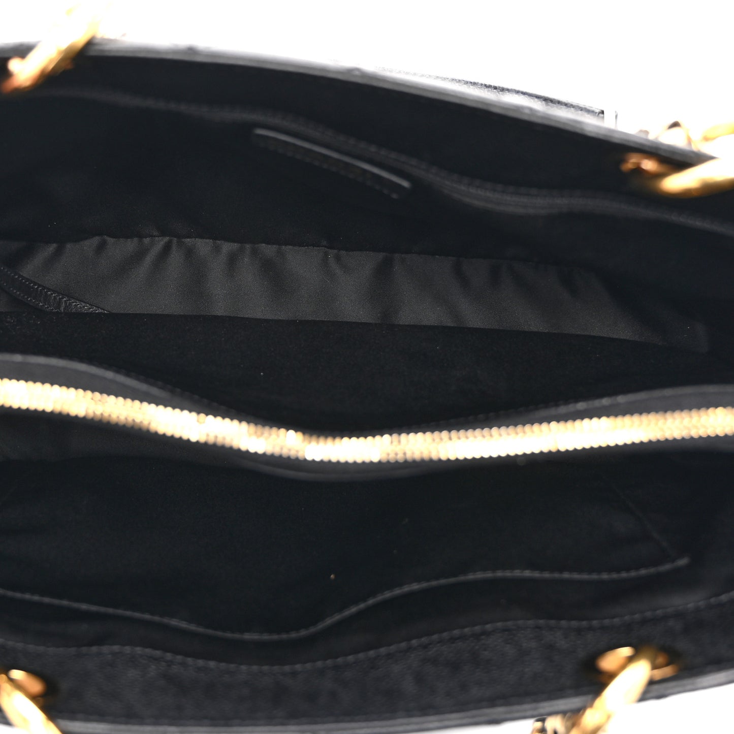 Caviar Quilted Grand Shopping Tote GST Black