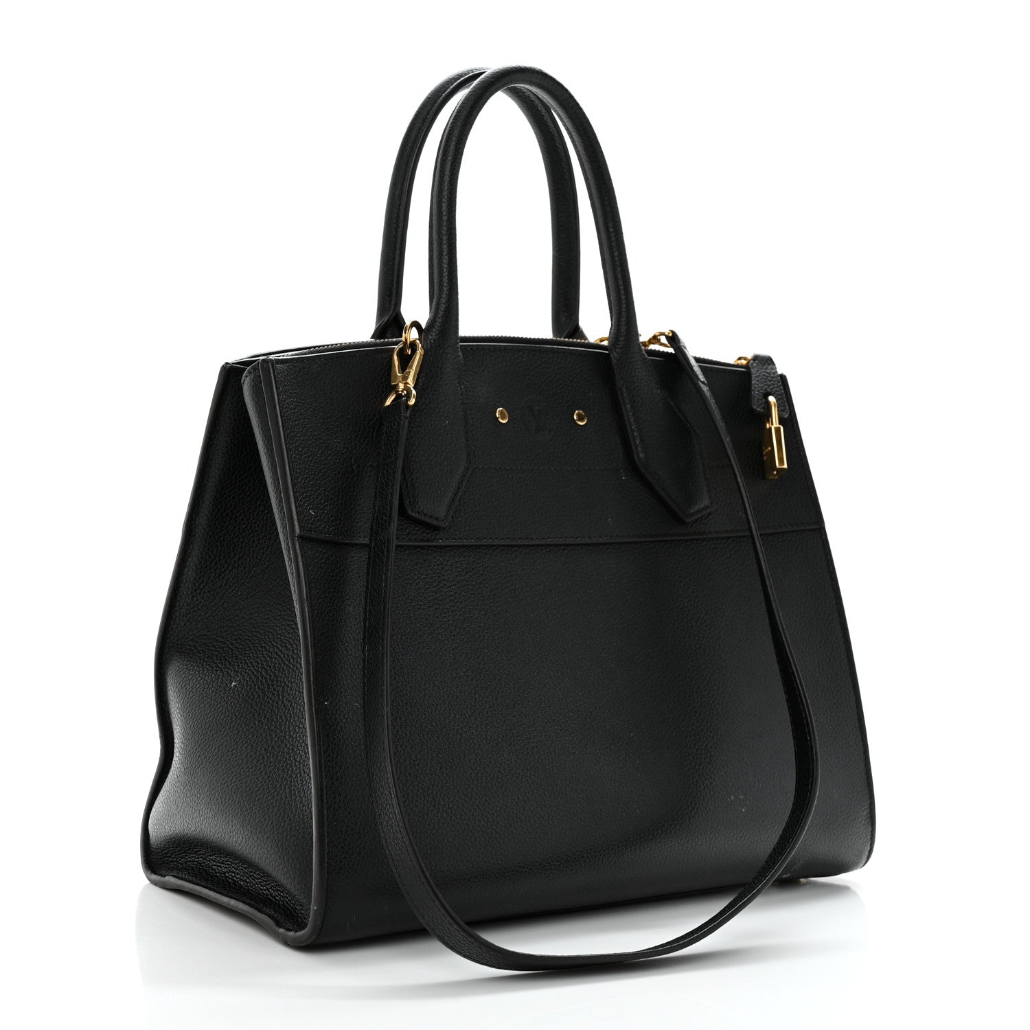 Louis Vuitton Taurillon City Steamer GM Black 2 of 13
