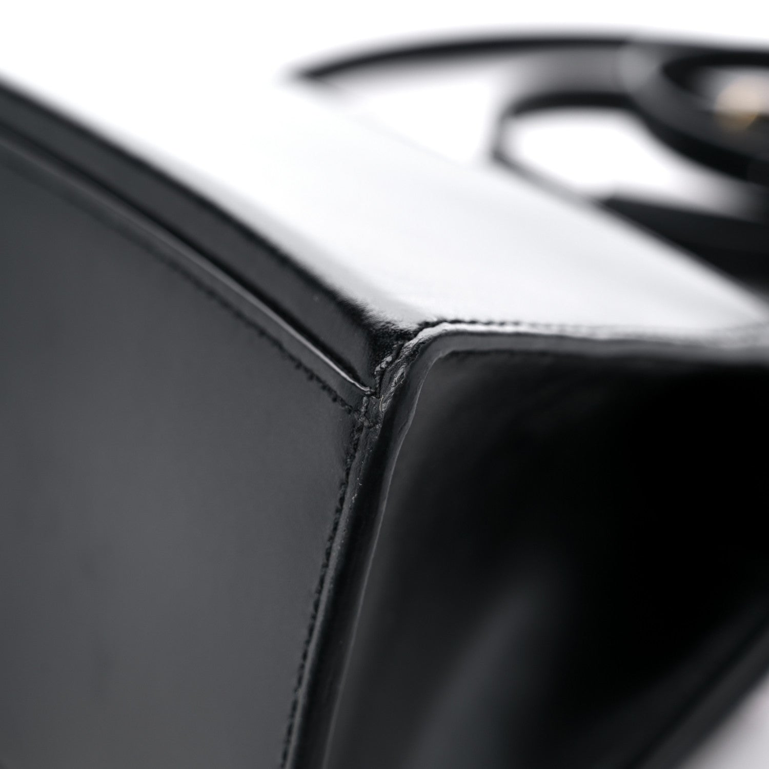 Balenciaga Shiny Box Calfskin Small Hourglass Top Handle Bag Black 10 of 14