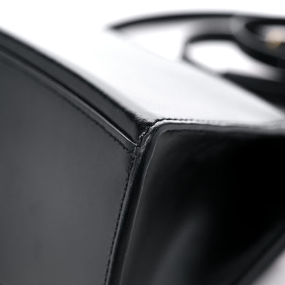 Balenciaga Shiny Box Calfskin Small Hourglass Top Handle Bag Black 10 of 14