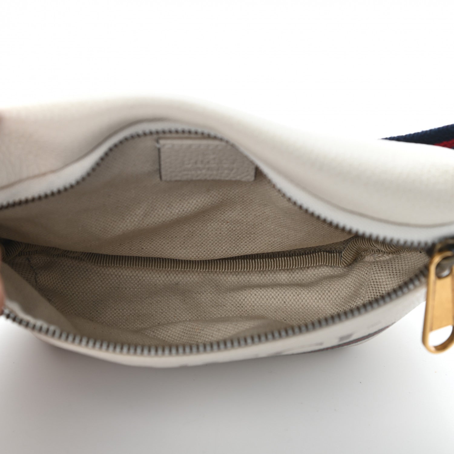 Gucci Grained Calfskin Small Logo Belt Bag White 4 of 8