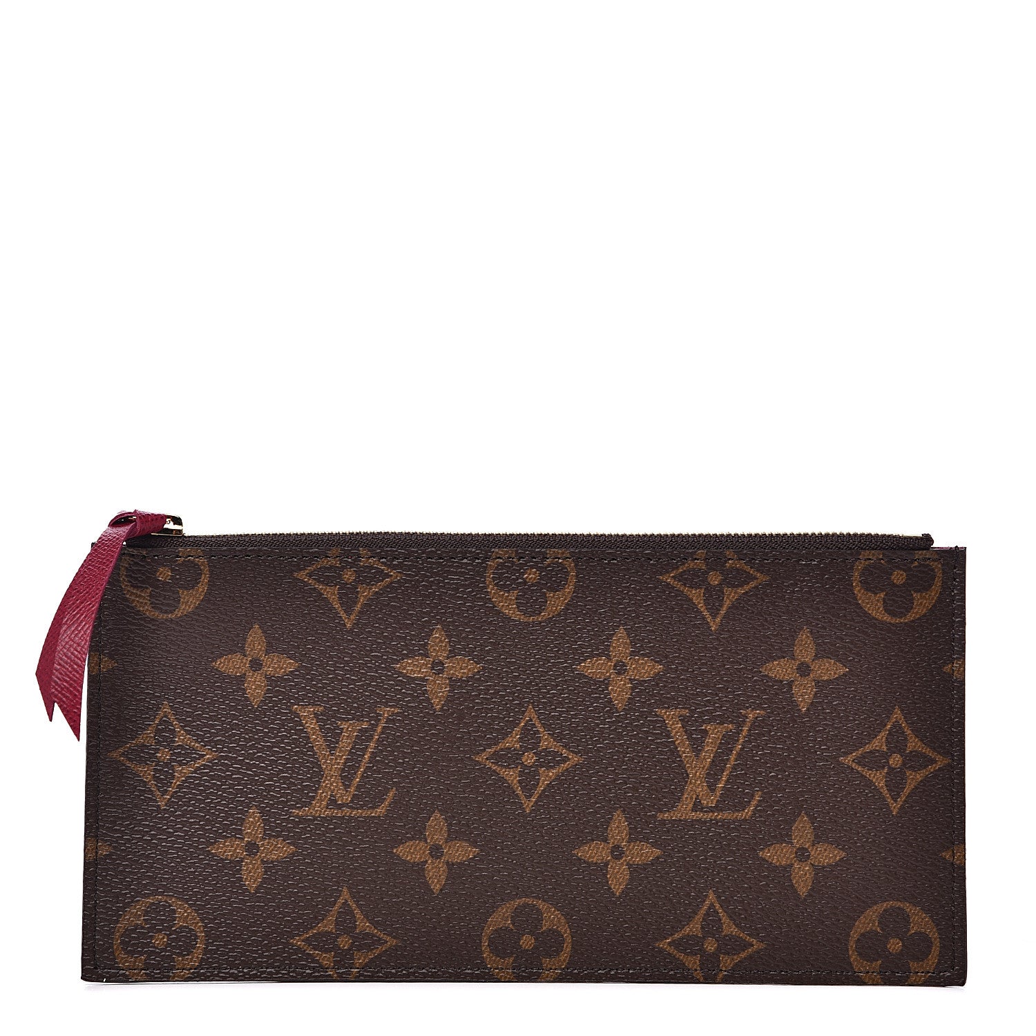Louis Vuitton Monogram Felicie Chain Wallet Zippered Insert Fuchsia 1 of 6