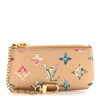 Louis Vuitton Metallic Monogram LV Garden Key Pouch Gold 1 of 6