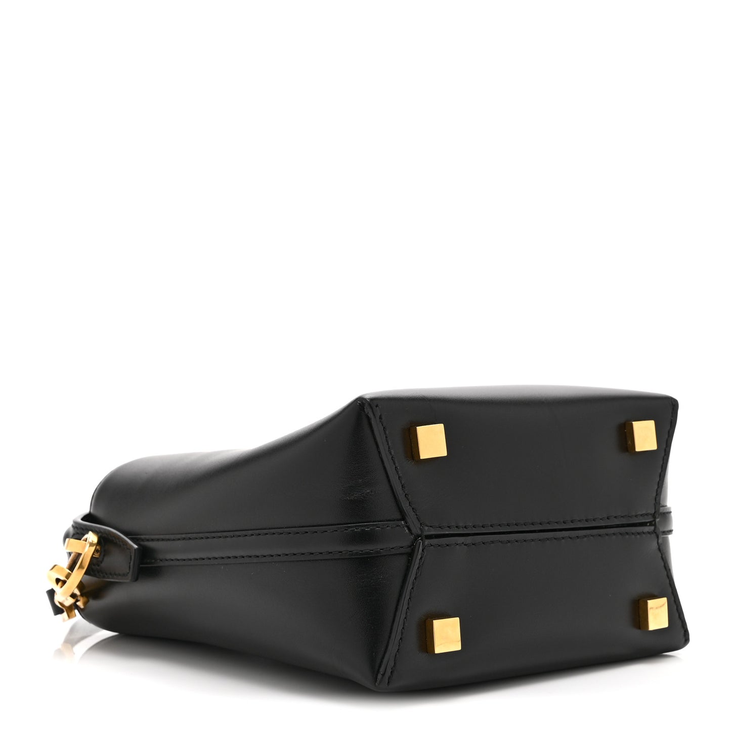 Shiny Calfskin Le 37 Mini Bucket Bag Black