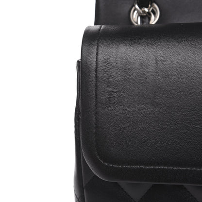 Chanel Lambskin Quilted Jumbo Double Flap Black 11 of 13