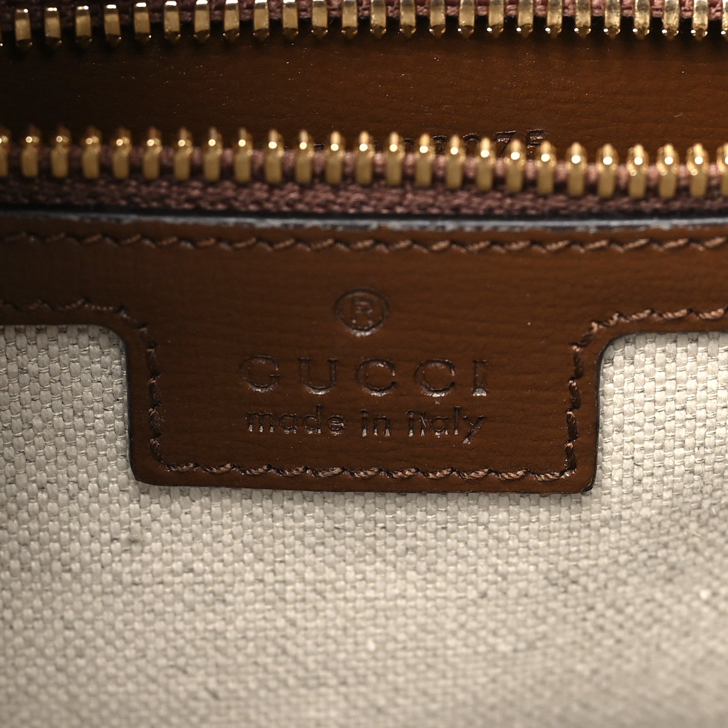 Gucci GG Supreme Monogram Azalea Calfskin Retro Interlocking G Buckle Backpack Beige Ebony Brown Sugar 6 of 10