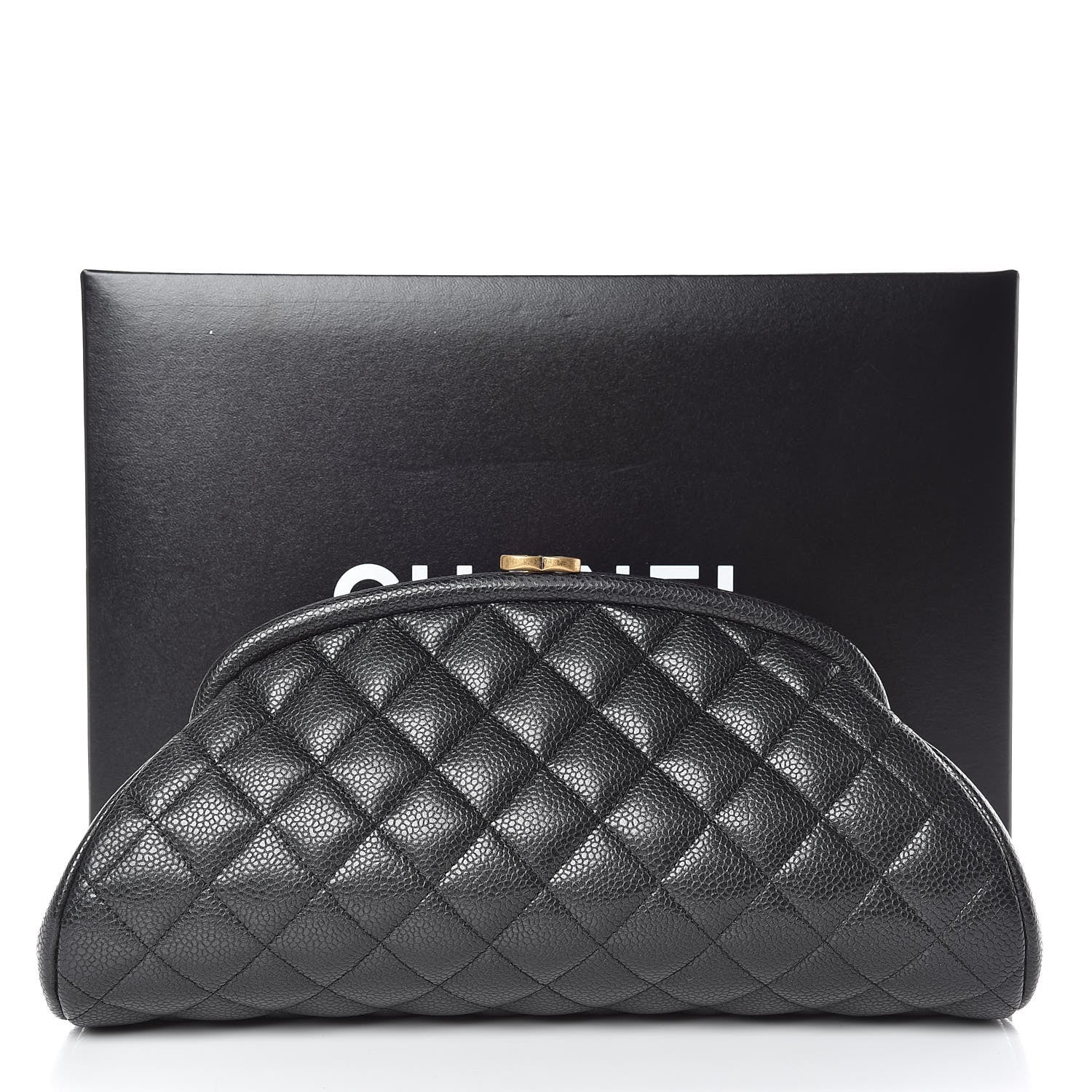 Chanel Caviar Quilted Timeless Clutch Black 10 of 10