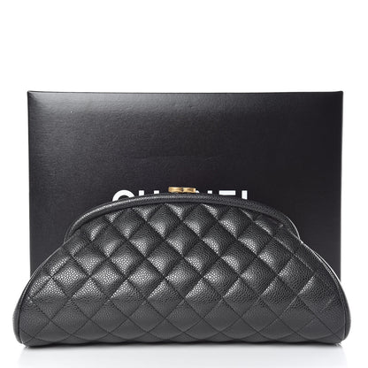 Chanel Caviar Quilted Timeless Clutch Black 10 of 10
