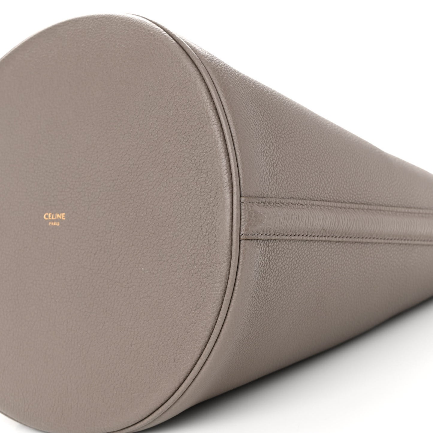 Supple Grained Calfskin Bucket 16 Bag Pebble