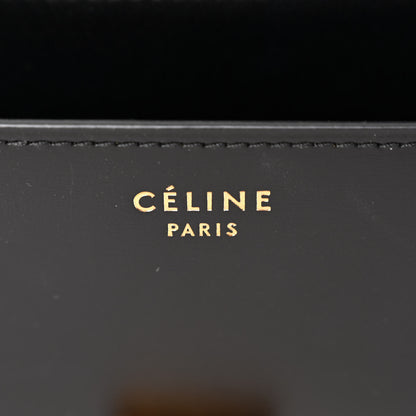 Celine Box Calfskin Medium Classic Box Flap Bag Black 6 of 10