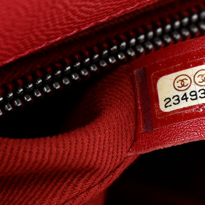 Chanel Caviar Quilted Medium Coco Handle Flap Red 7 of 10