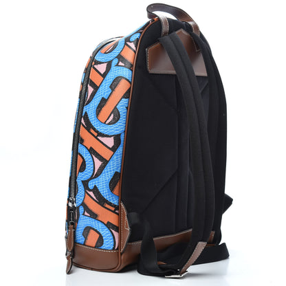 Burberry E-Canvas Monogram Backpack Bright Cobalt 2 of 9