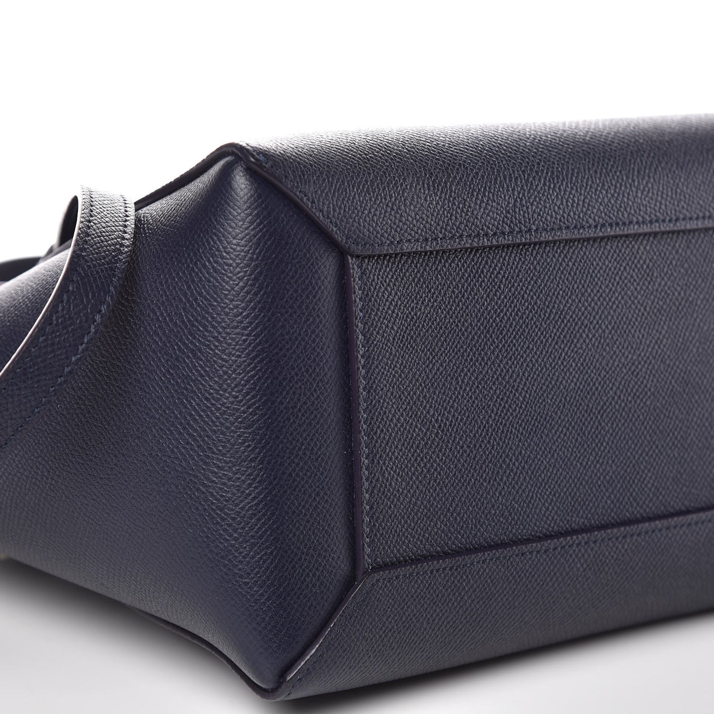 Baby Grained Calfskin Micro Belt Bag Steel Blue