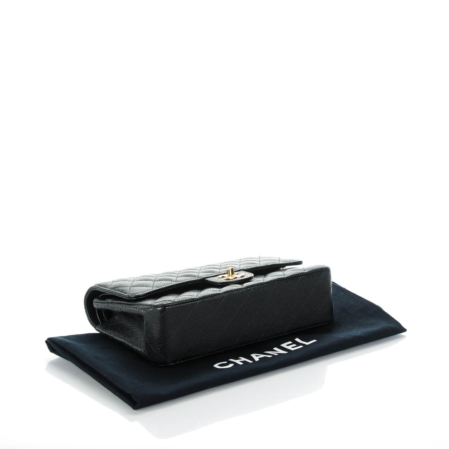 Chanel Caviar Quilted Medium Double Flap Black 4 of 9