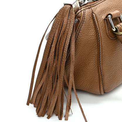 Chanel Calfskin Small Tassel Bowler Light Brown 15 of 16