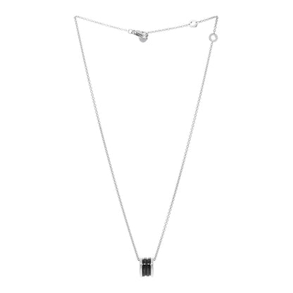 Bulgari Sterling Silver Ceramic Save The Children Pendant Necklace 2 of 5