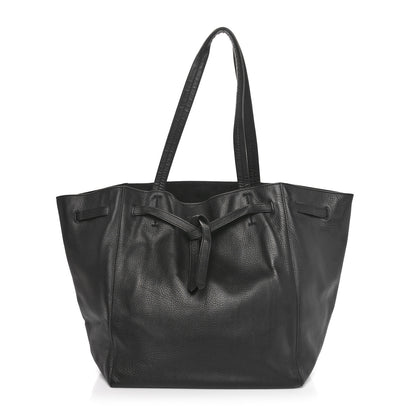 Celine Soft Grained Calfskin Small Belt Cabas Phantom Black 1 of 9
