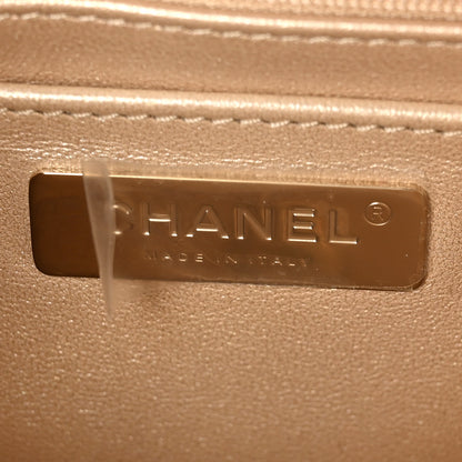 Chanel Mirror Calfskin Metallic Calfskin Medium Hollywood Boulevard Flap With Star Coin Purse Light Gold 6 of 11