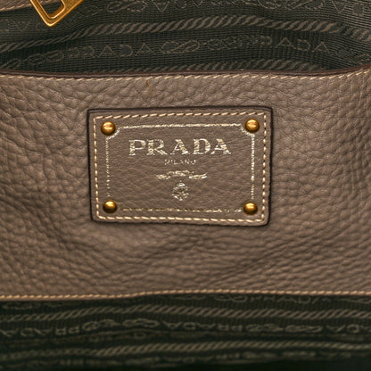 Prada Vitello Daino Zippered Tote Argilla 6 of 14