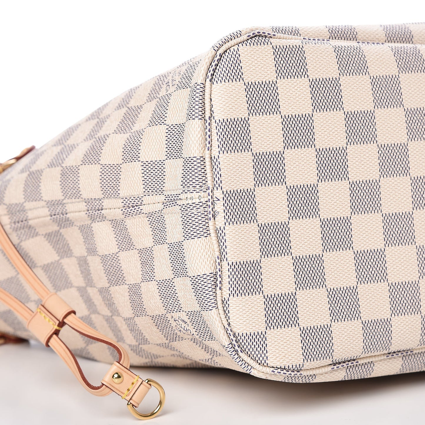 Damier Azur Neo Neverfull MM Rose Ballerine
