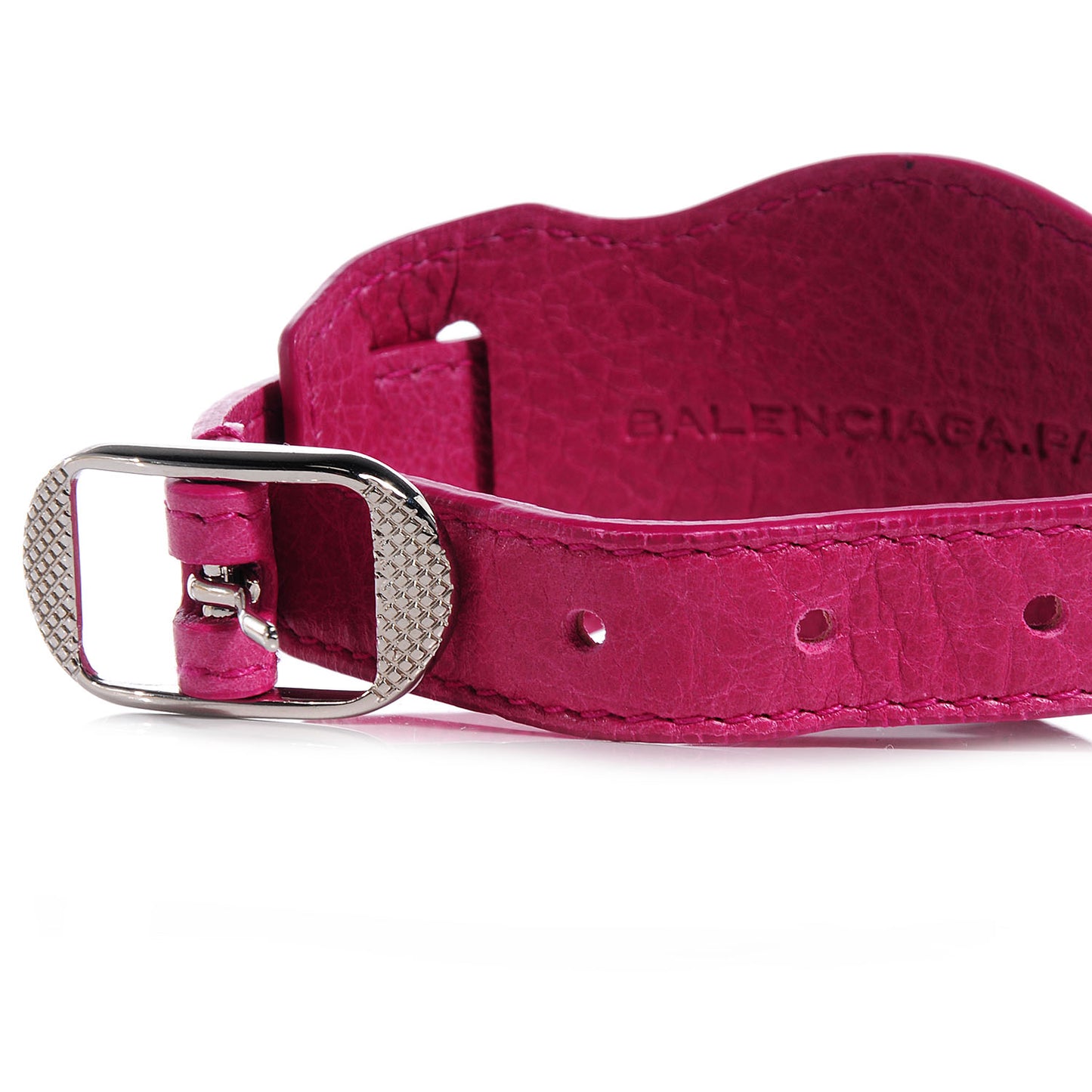 Agneau Arena Giant 12 Silver Hardware Bracelet Cyclamen