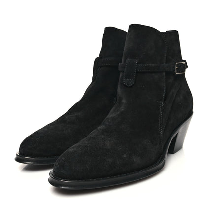 Saint Laurent Suede Eastwood 45 Ankle Boots 40 Black 3 of 8